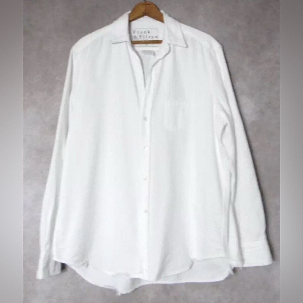 Frank & Eileen 'Eileen'' white denim top